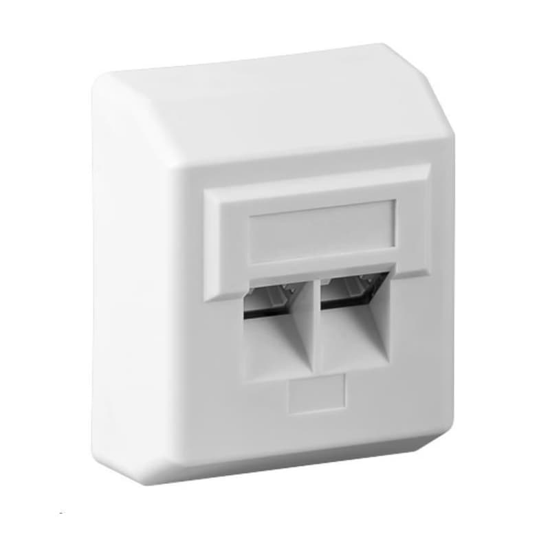 PREMIUMCORD Zásuvka 2xRJ45 na omietku, UTP Cat5e 1