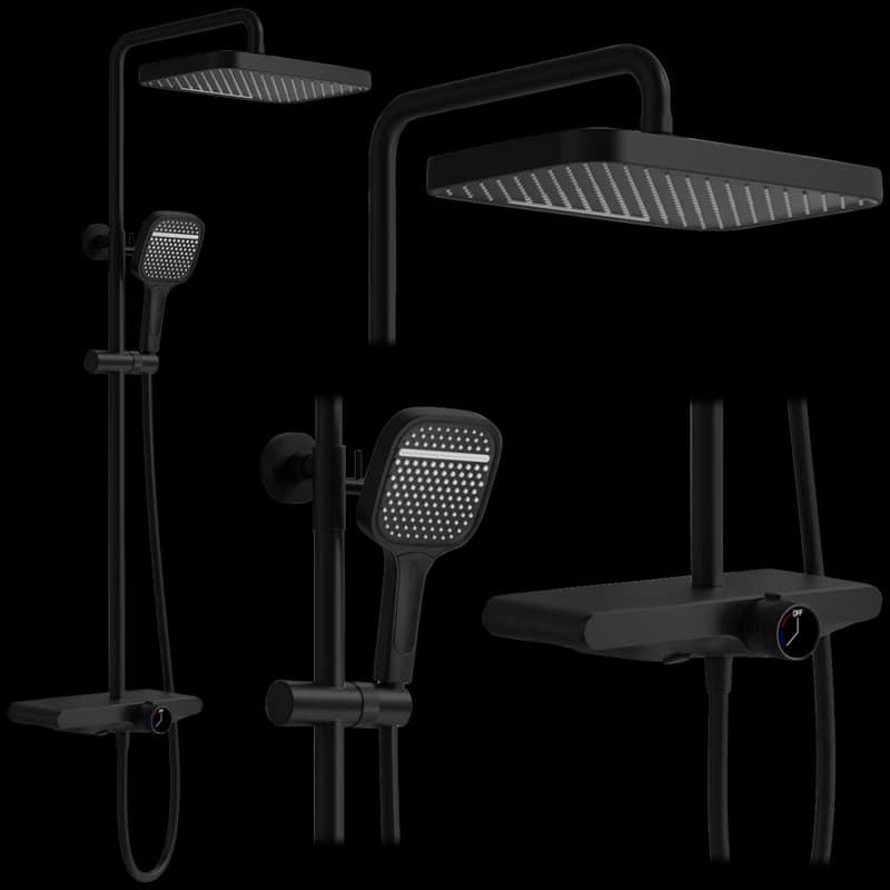 REA REA - Sprchový set Bari Black REA-P0891