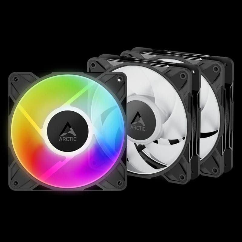 ARCTIC P12 Pro A-RGB (3 Pack) - 120mm A-RGB PWM ventilátor s rozdeľovačom káblov 1