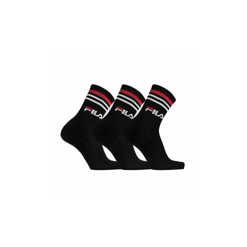 Ponožky FILA F9090 SOCKS LIFESTYLE PLAIN 3 PACK-200 BLACK