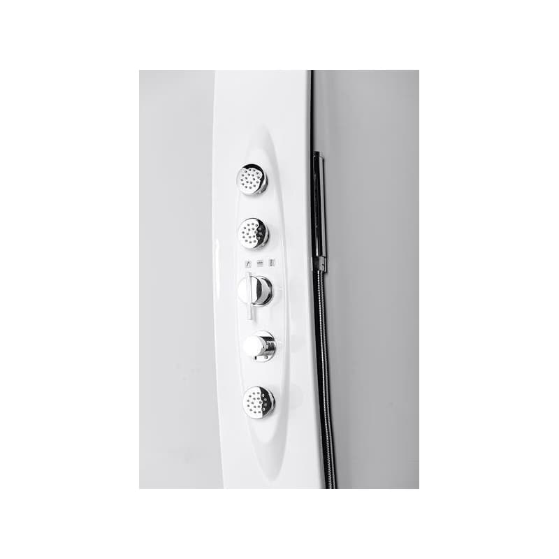 POLYSAN - MOLA sprchový panel s termostatickou batériou 210x1300, bielá 80365 3