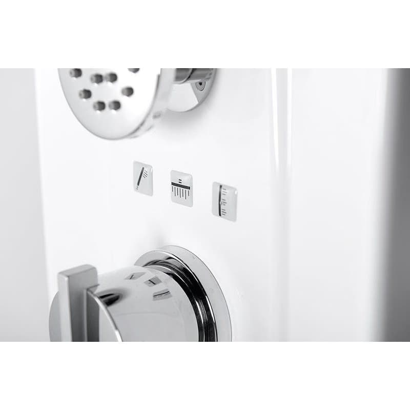 POLYSAN - MOLA sprchový panel s termostatickou batériou 210x1300, bielá 80365 6