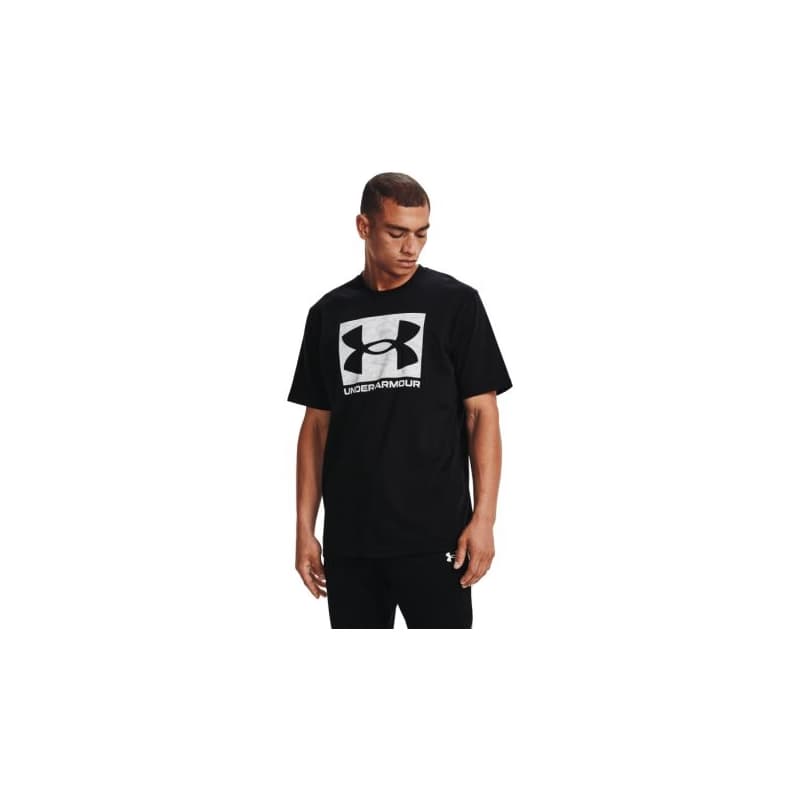 Pánske tričko s krátkym rukávom UNDER ARMOUR UA ABC CAMO BOXED LOGO SS-BLK