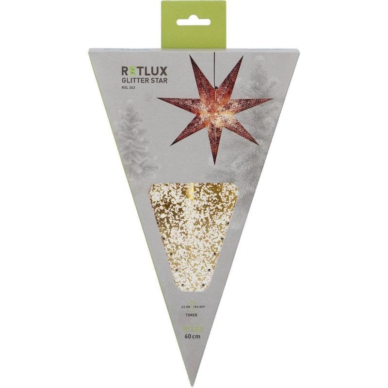 RXL 363 hviezda zlatá 10LED WW RETLUX 4