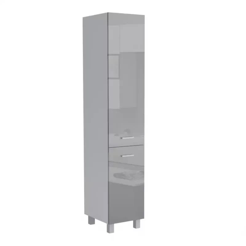 Kuchynská skrinka Lucjan 40DK 2F 2100 LUX šedá 1