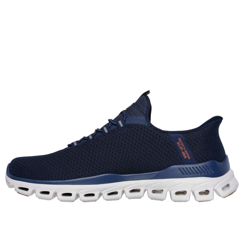 Pánska rekreačná obuv SKECHERS Glide Step Noxus Slip-Ins M navy white 3