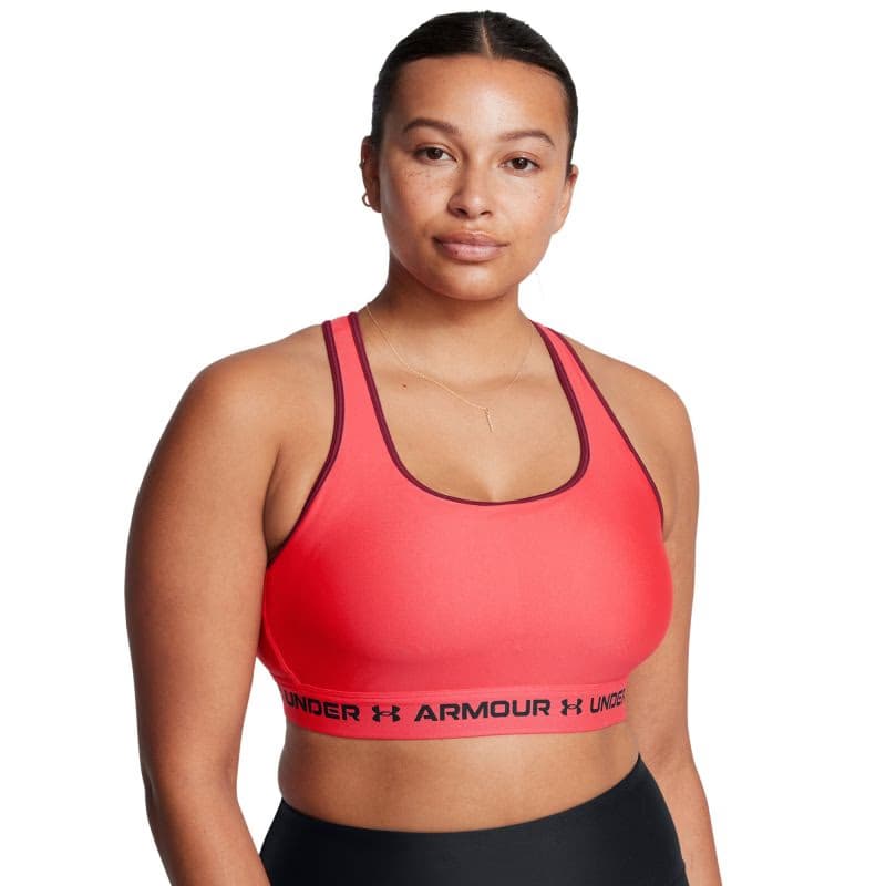 Dámska tréningová športová podprsenka UNDER ARMOUR Crossback Mid Bra-RED 3