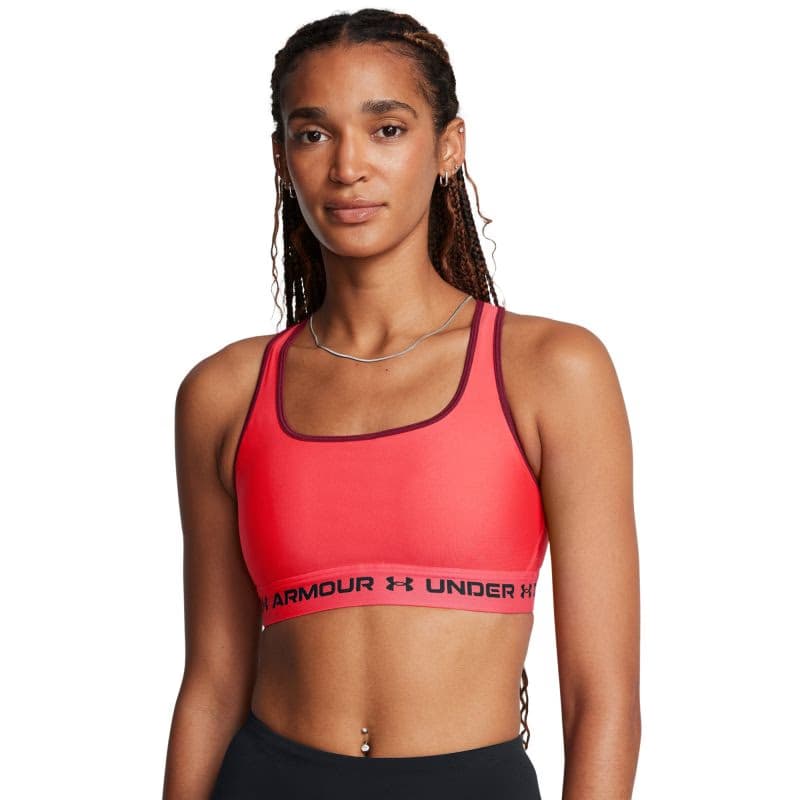 Dámska tréningová športová podprsenka UNDER ARMOUR Crossback Mid Bra-RED 5