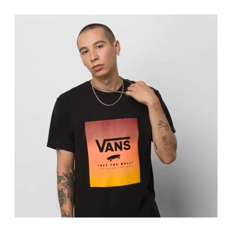 Pánske tričko s krátkym rukávom VANS MN CLASSIC PRINT BOX Black 3