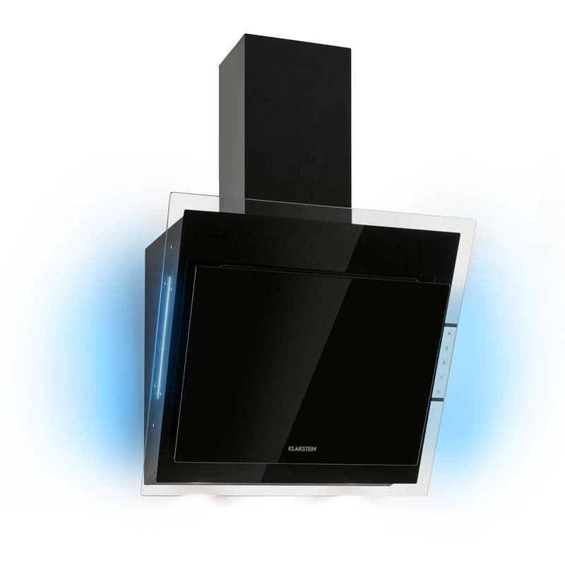 Klarstein Mirage 60, digestor, 60 cm, nástenný, 550 m³/h, A++, dotykový panel, čierny 1