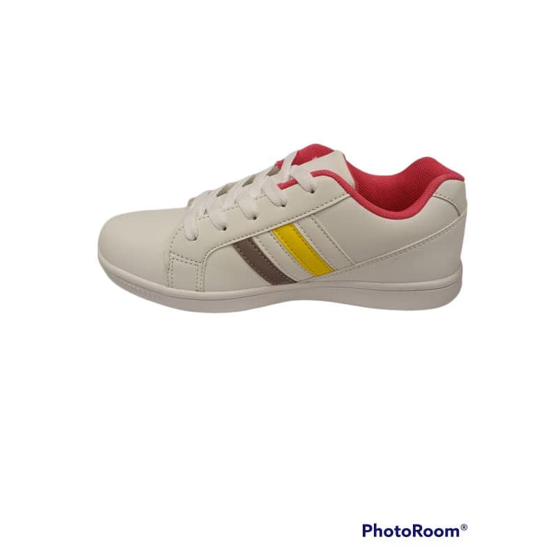 Juniorská rekreačná obuv AUTHORITY KIDS Arthie white silver blaz yellow 3
