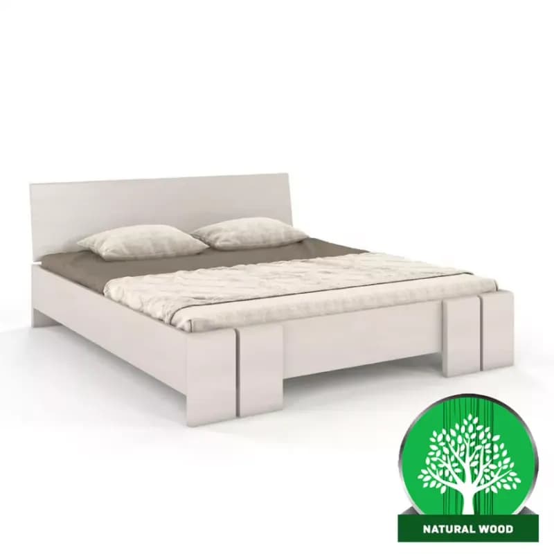 Posteľ buková Skandica Vestre maxi 160X200 biela 1