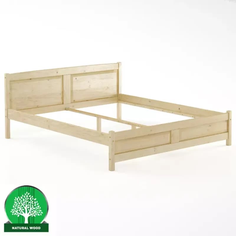 Posteľ borovica LK104–180x200 surová 1