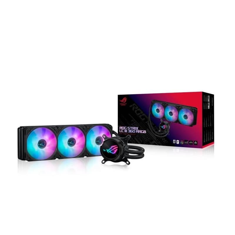 ASUS vodný chladič CPU AIO ROG STRIX LC III 360 ARGB, 3x120mm, LGA1851, AM5 1