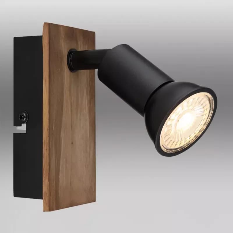 Nástenná lampa 57998-1W drevo K