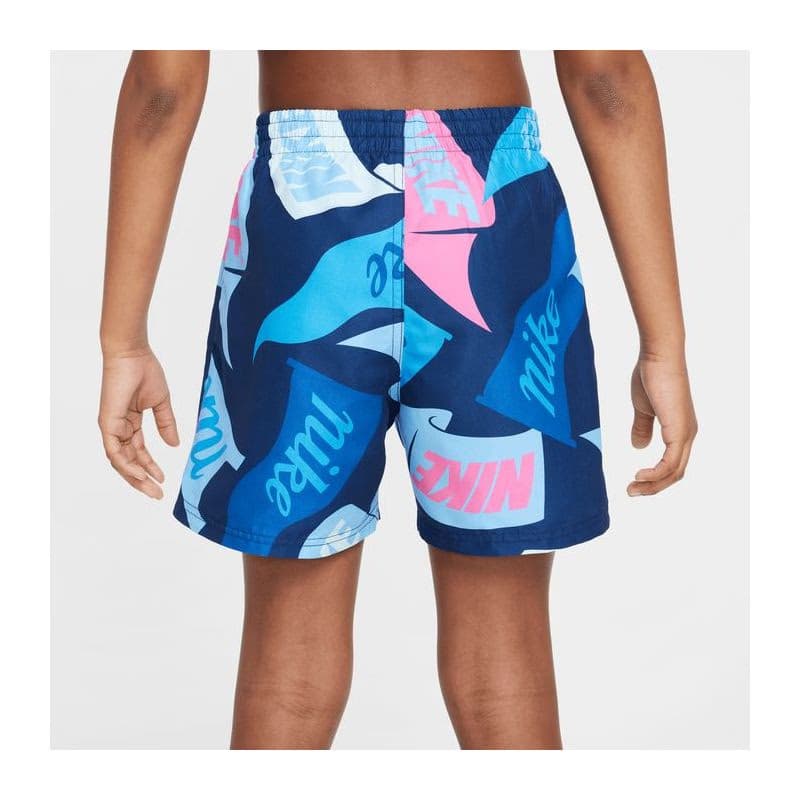 Chlapčenské plavky NIKE SWIM TOSSED FLAGS 4 inch MIDNIGHT N-MIDNIGHT NAVY 3