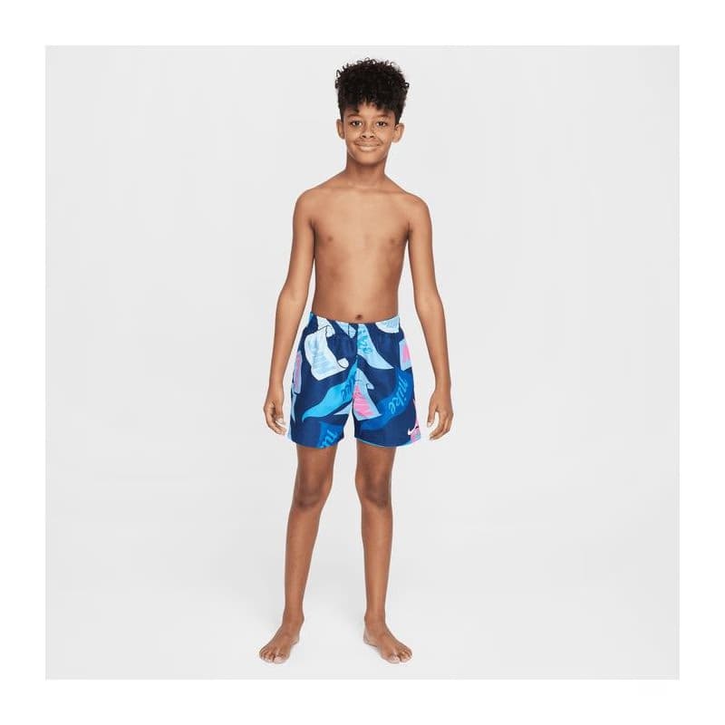 Chlapčenské plavky NIKE SWIM TOSSED FLAGS 4 inch MIDNIGHT N-MIDNIGHT NAVY 4