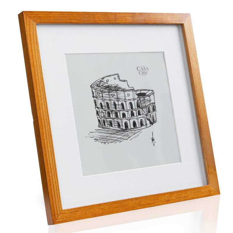 Casa Chic Bristol, rám na obrázky, sklo, 30 x 30 cm s paspartou, pravé drevo 1