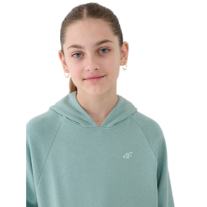 Dievčenská mikina s kapucňou 4F JUNIOR SWEATSHIRT F1478-47S-MINT 2