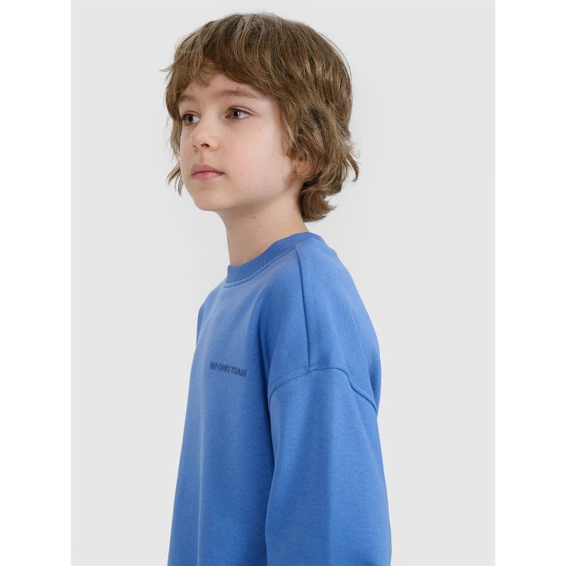 Chlapčenská mikina 4F JUNIOR SWEATSHIRT-JWSS25TSWSM1713-34S-BLUE 2