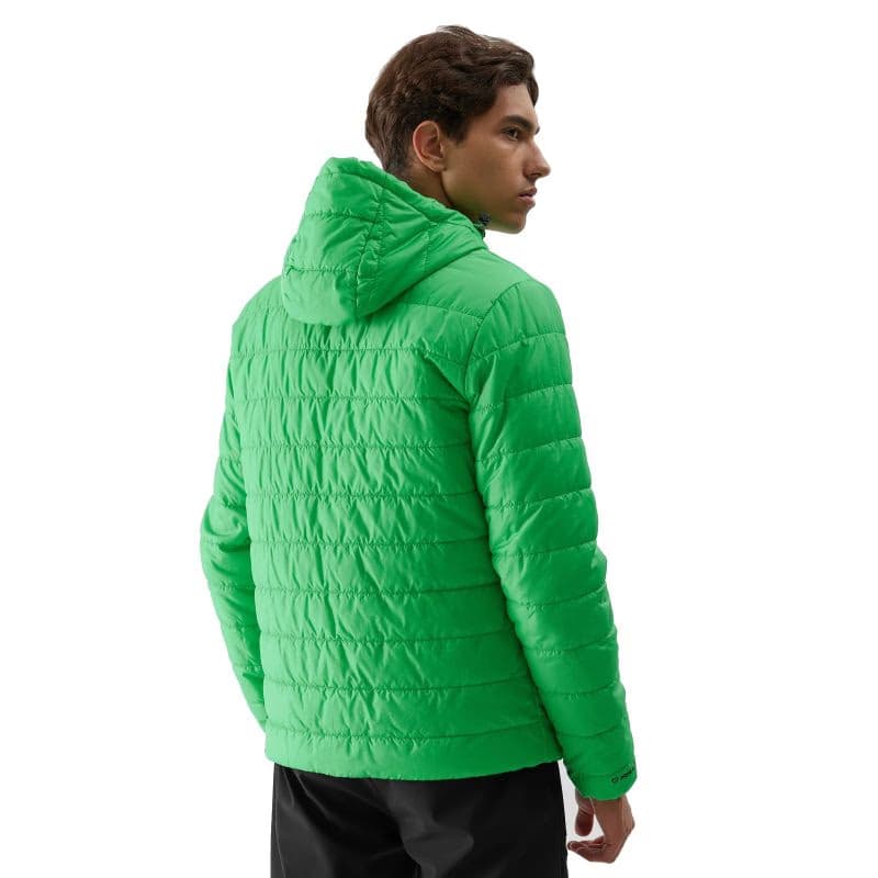 Pánska turistická bunda 4F DOWN JACKET-AW23TDJAM245-42S-LIGHT GREEN 3