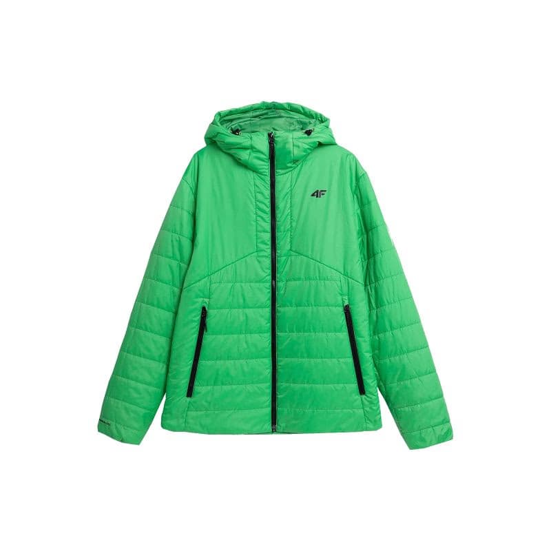 Pánska turistická bunda 4F DOWN JACKET-AW23TDJAM245-42S-LIGHT GREEN 4