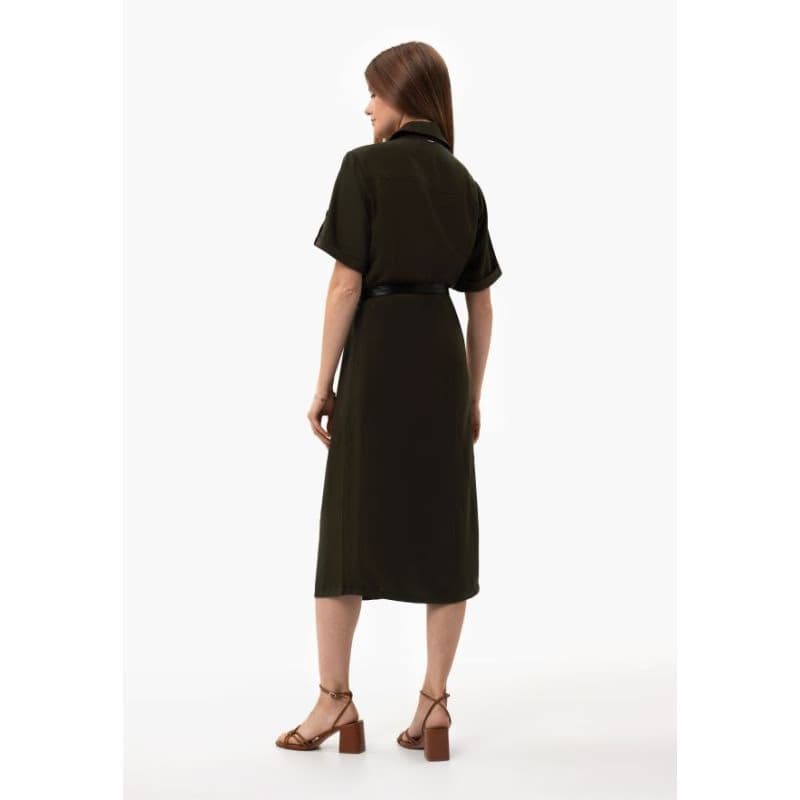 Dámske šaty VOLCANO HANA-302-KHAKI 4