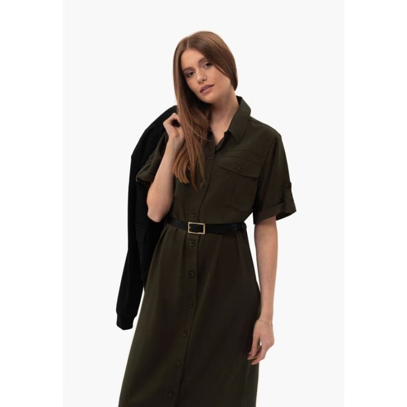 Dámske šaty VOLCANO HANA-302-KHAKI 6