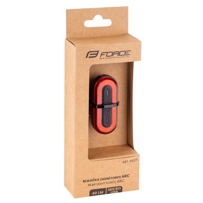Svetlo na bicykel FORCE ARC 40LM, 30 x LED, USB 6