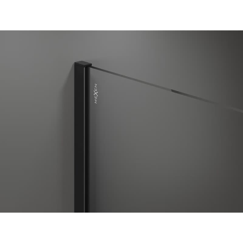 MEXEN/S - Kioto Sprchová zástena WALK-IN 80 x 80, transparent, čierna 800-080-202-70-00-080 5
