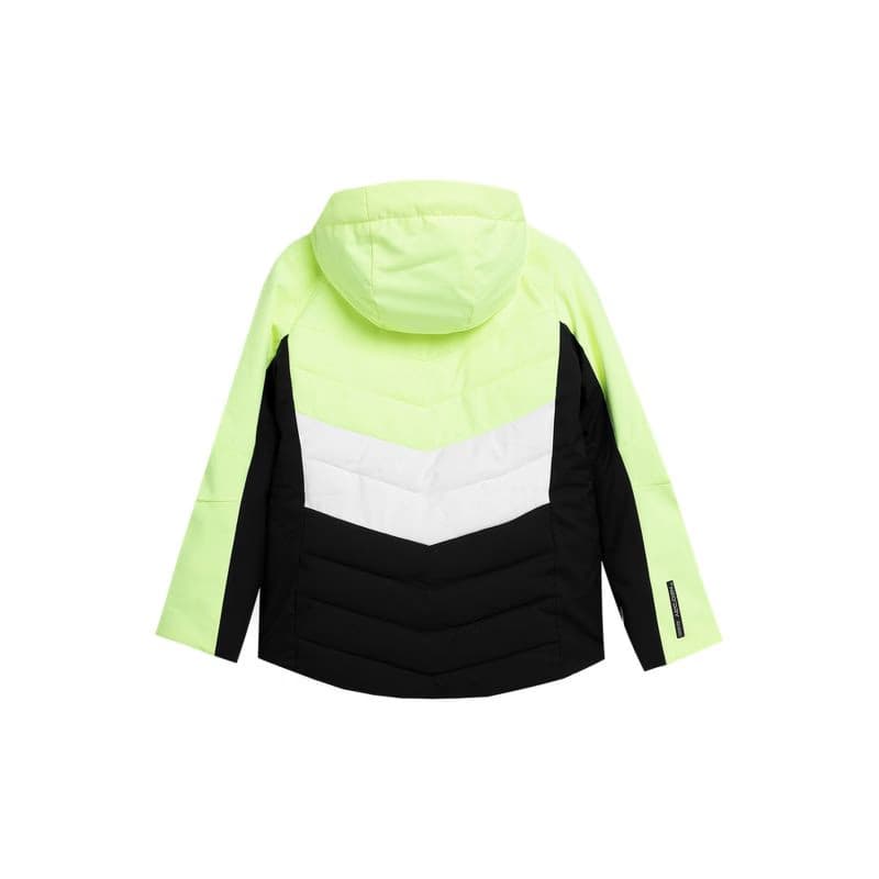 Dievčenská lyžiarska bunda 4F JUNIOR TECHNICAL JACKET-JAW23TTJAF296-72N-LEMON NEON 3