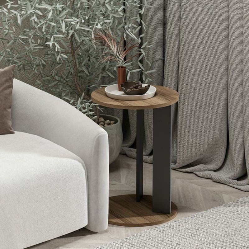 Príručný stolík / Odkladací stolík Ema - Walnut, Anthracite 6