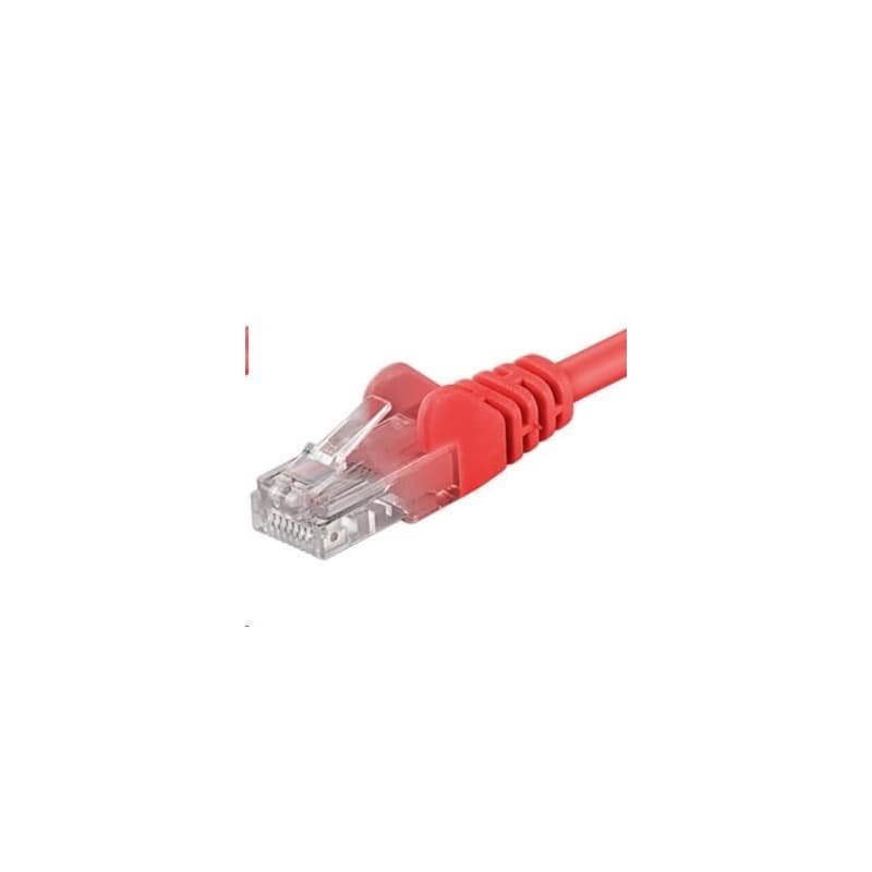 PREMIUMCORD Patch kábel UTP RJ45-RJ45 CAT5e 1.5m červená 1