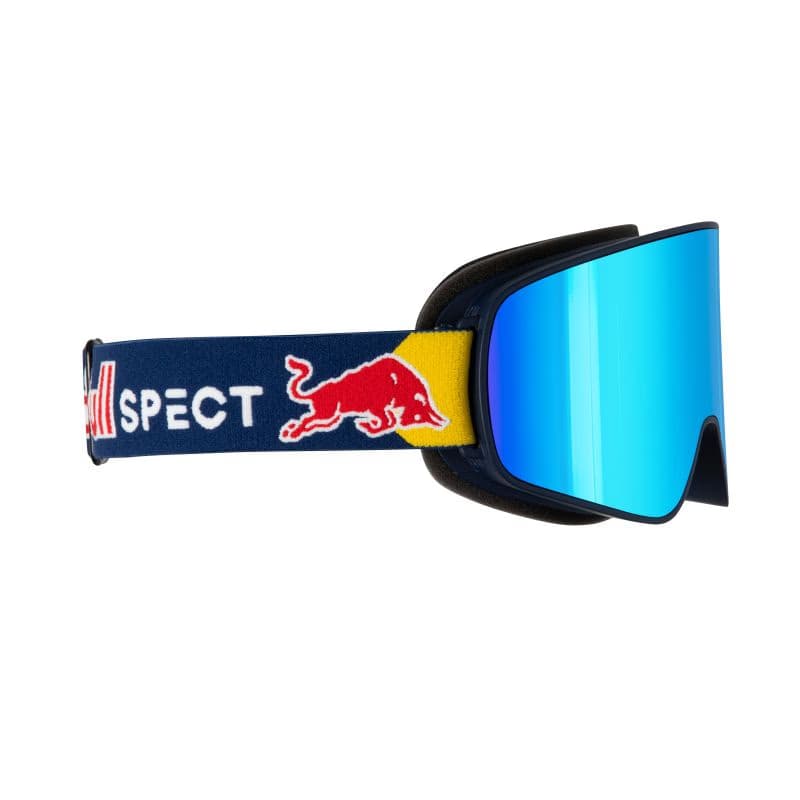 Lyžiarske okuliare RED BULL SPECT RUSH-14BL3, blue dusk blue snow - red with ice blue mirror, S.3 3