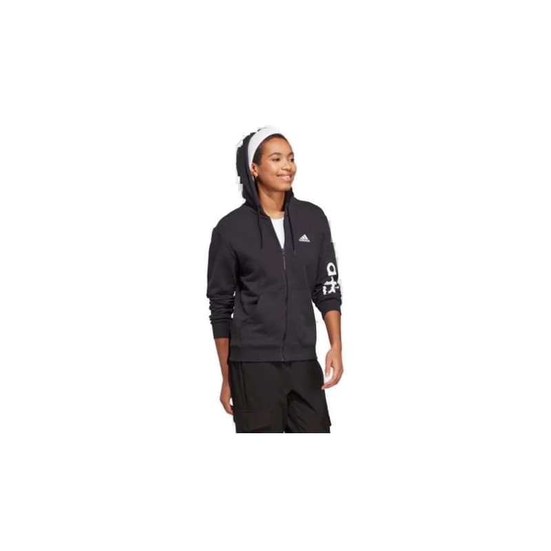 Dámska mikina so zipsom ADIDAS W LIN FT FZ HD-IC6863-Black