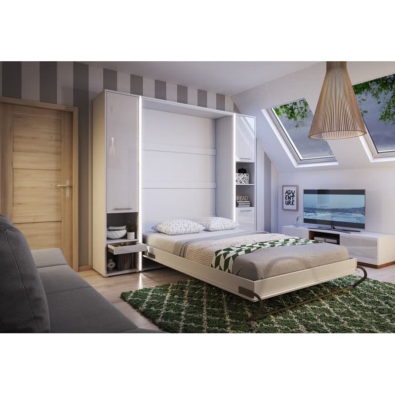 Dig-net nábytok Sklápacia posteľ Lenart Concept PRO CP-02 biela | 120 x 200 cm 6