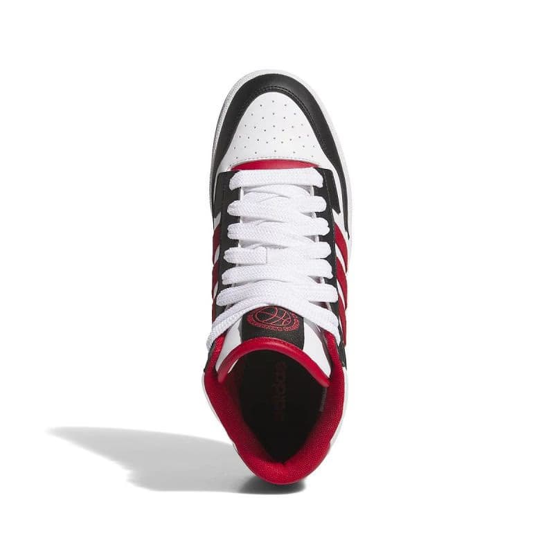 Pánska rekreačná obuv ADIDAS Rapid Court Mid core black toper red cloud white 4