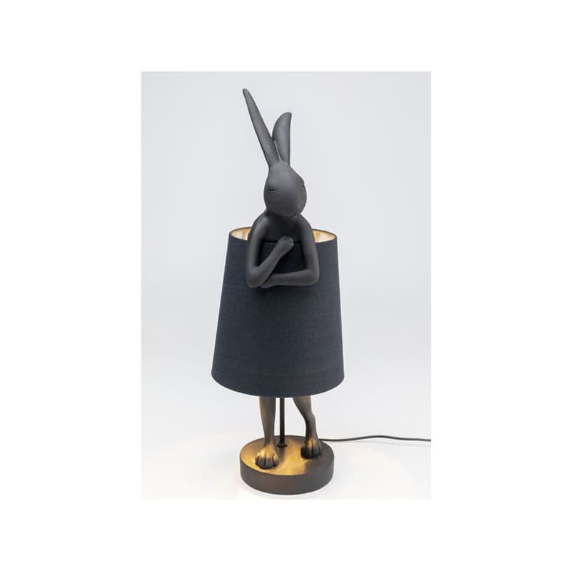 Rabbit stolná lampa 68 cm čierna