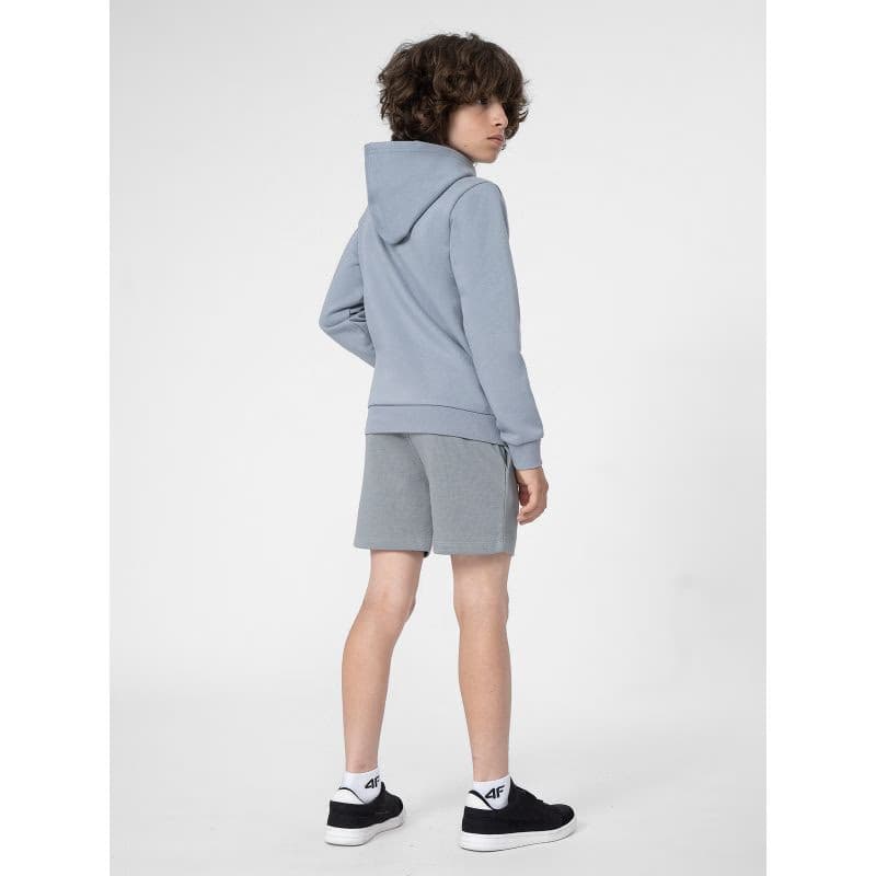 Chlapčenské teplákové kraťasy 4F JUNIOR SHORTS CAS M048-34S-LIGHT BLUE 2