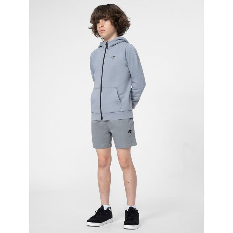 Chlapčenské teplákové kraťasy 4F JUNIOR SHORTS CAS M048-34S-LIGHT BLUE 3