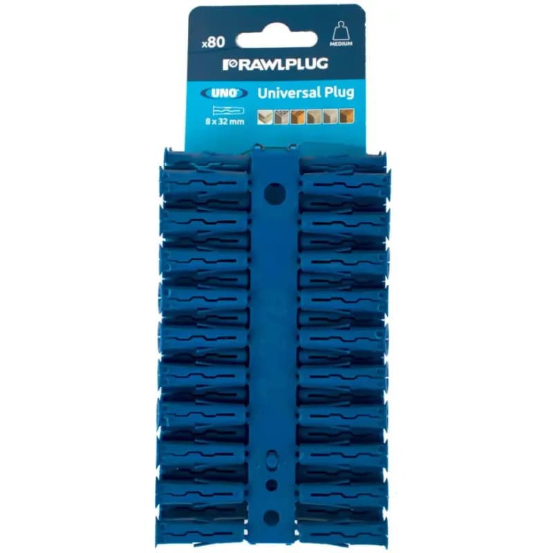 Hmoždinka univerzálna UNO BLUE 8 x 32 mm (80 ks) 1
