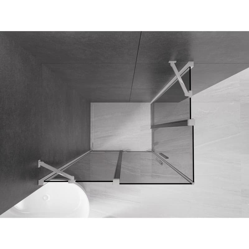 MEXEN/S - Velar Duo sprchovací kút, posuvné dvere 100 x 90, grafit, chróm 871-100-090-42-01 4