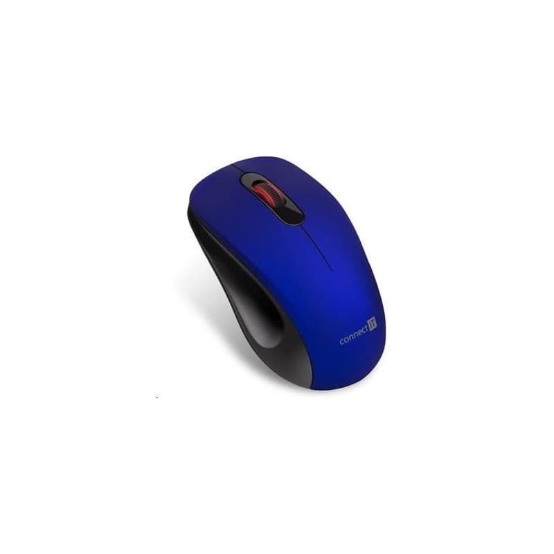 CONNECT IT "MUTE" bezdrôtová optická tichá myš, USB, (+ 1x AA batéria zadarmo), modrá 1