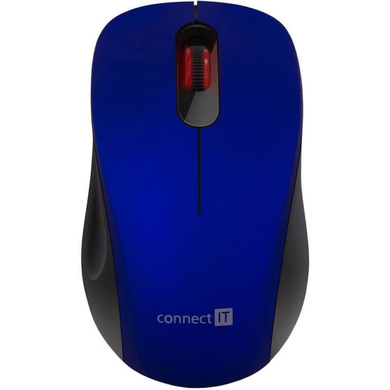 CONNECT IT "MUTE" bezdrôtová optická tichá myš, USB, (+ 1x AA batéria zadarmo), modrá 4
