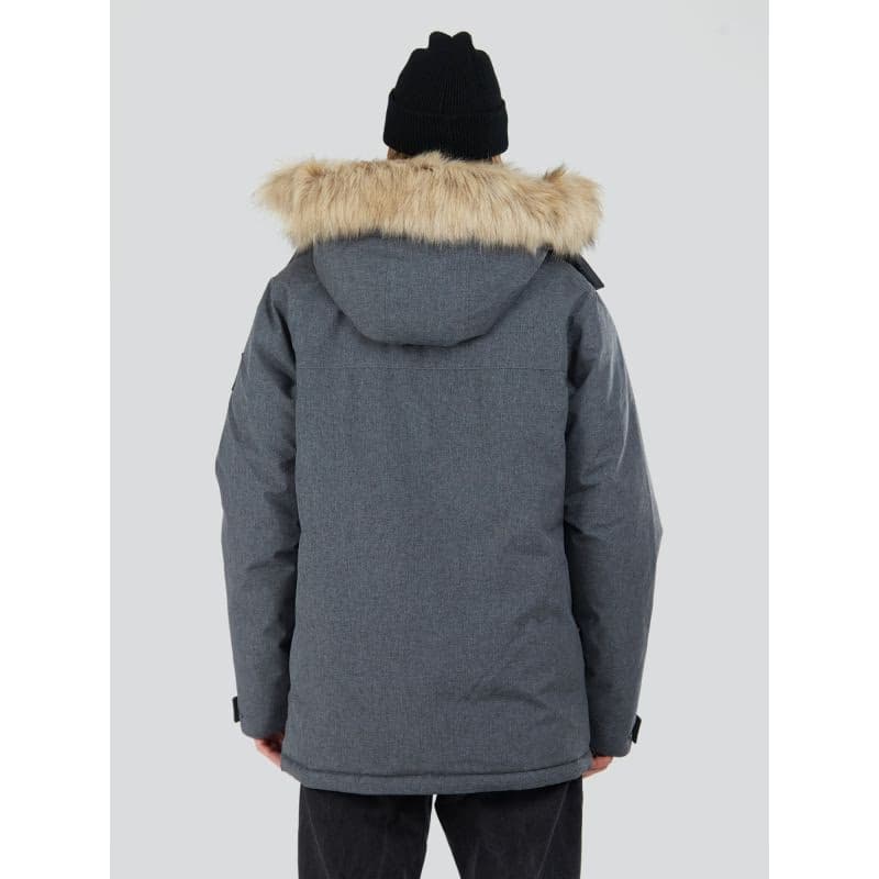 Pánska bunda FUNDANGO Spirit Parka Jacket-745-grey heather 3
