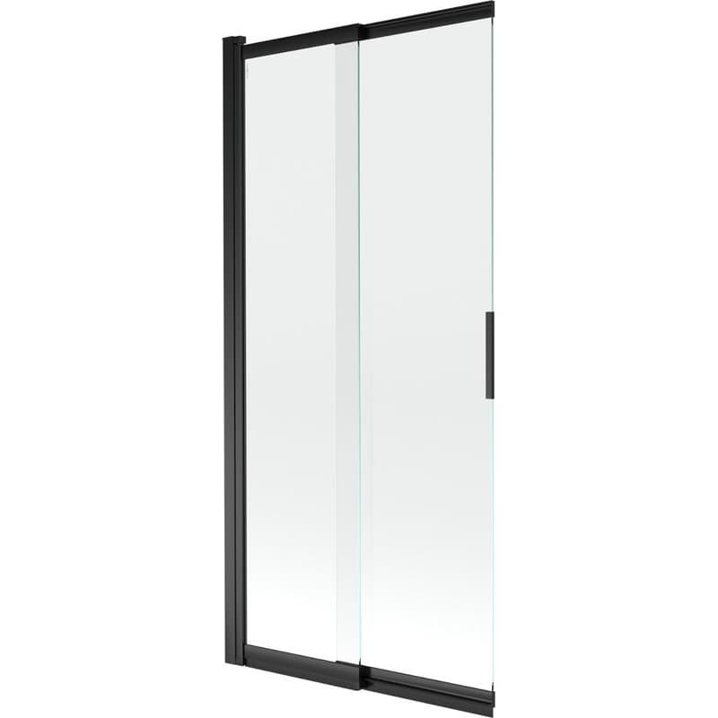 MEXEN - Fox 2-krídla posuvná vaňová zástena 85 x 150, transparent, čierna 891-085-002-70-00