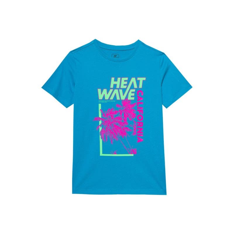 Chlapčenské tričko s krátkym rukávom 4F JUNIOR TSHIRT-4FJWSS24TTSHM1137-33S-BLUE 6