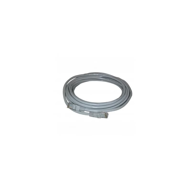 Síťový LAN kábel UTP patchcord, Cat.6, RJ45 samec - RJ45 samec, 15 m, netienený, sivý, economy, DOPRODEJ 3
