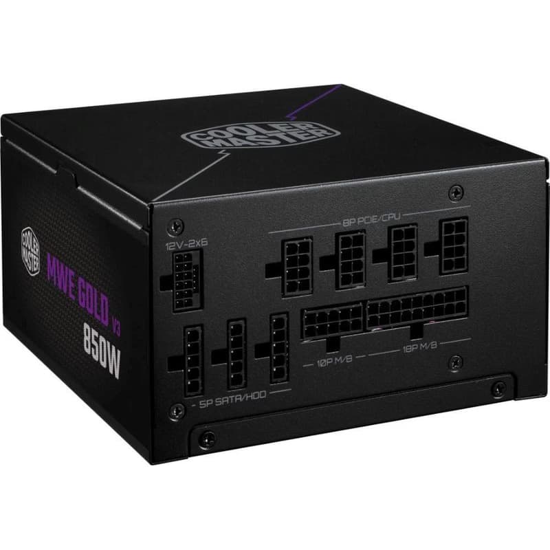 Cooler Master zdroj 850W MWE Gold 3, 120mm, 80+ Gold, Plne modulárny, ATX 3.1 6