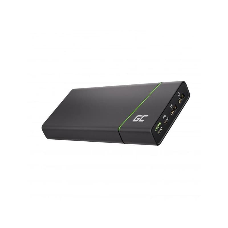 Green Cell Power Bank GC PowerPlay Ultra 26800mAh 128W 4-port pre notebook, MacBook, iPad, iPhone, Nintendo Switch and mor